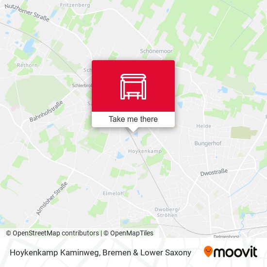 Hoykenkamp Kaminweg map