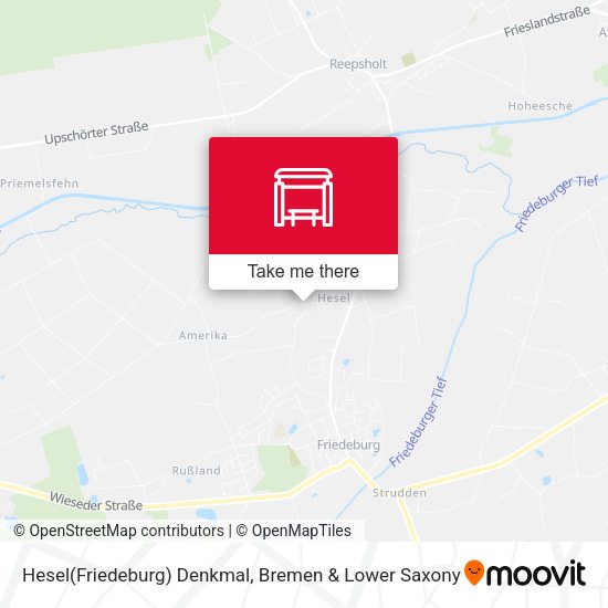 Hesel(Friedeburg) Denkmal map