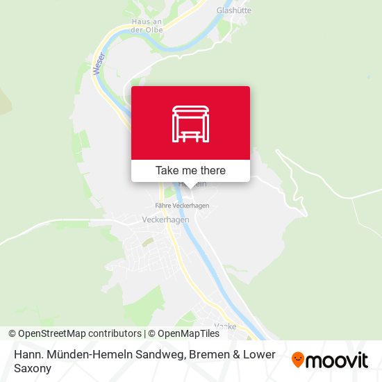 Hann. Münden-Hemeln Sandweg map