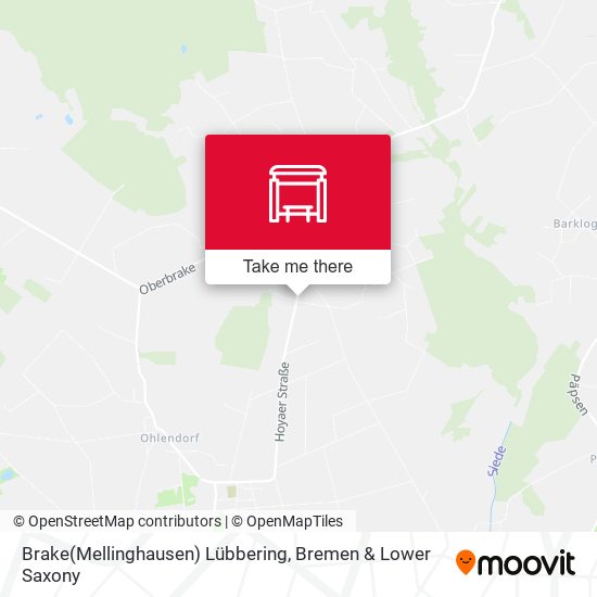 Brake(Mellinghausen) Lübbering map