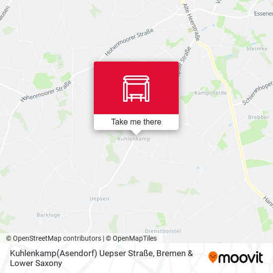 Kuhlenkamp(Asendorf) Uepser Straße map