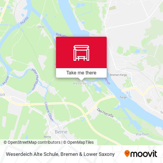 Weserdeich Alte Schule map