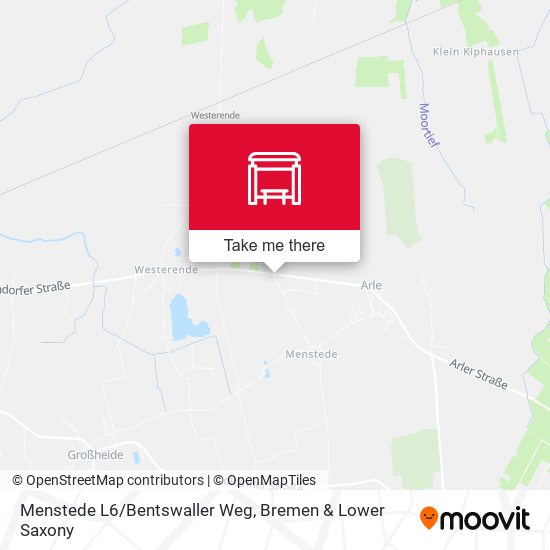 Menstede L6/Bentswaller Weg map