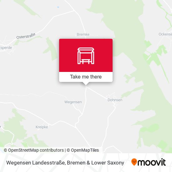 Wegensen Landesstraße map