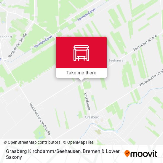 Grasberg Kirchdamm/Seehausen map