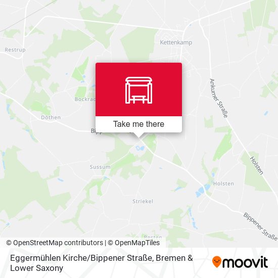 Eggermühlen Kirche / Bippener Straße map
