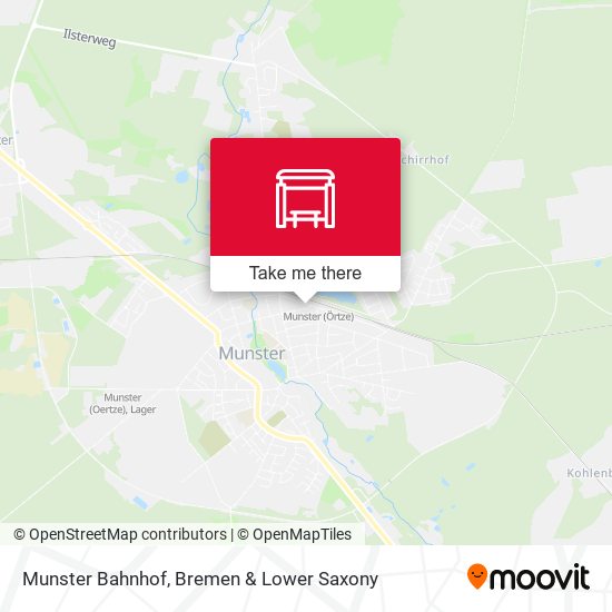 Munster Bahnhof map