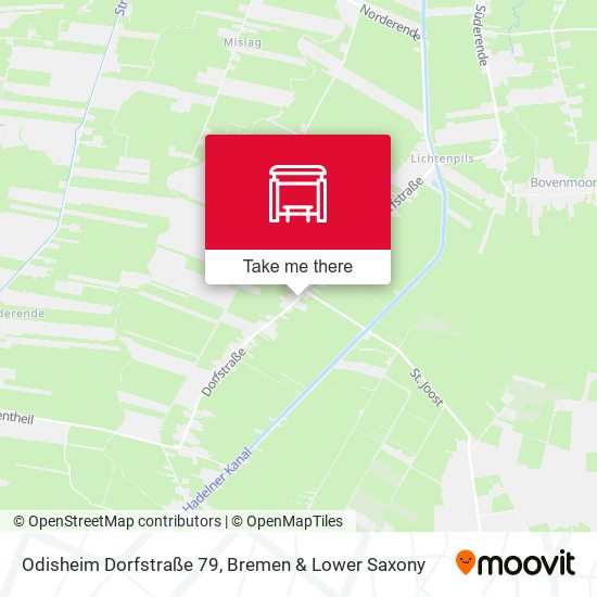 Odisheim Dorfstraße 79 map