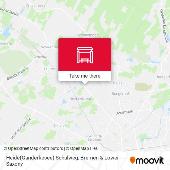 Heide(Ganderkesee) Schulweg map