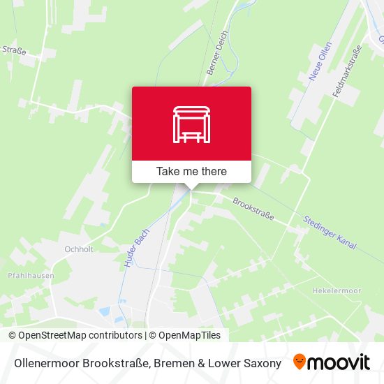 Ollenermoor Brookstraße map