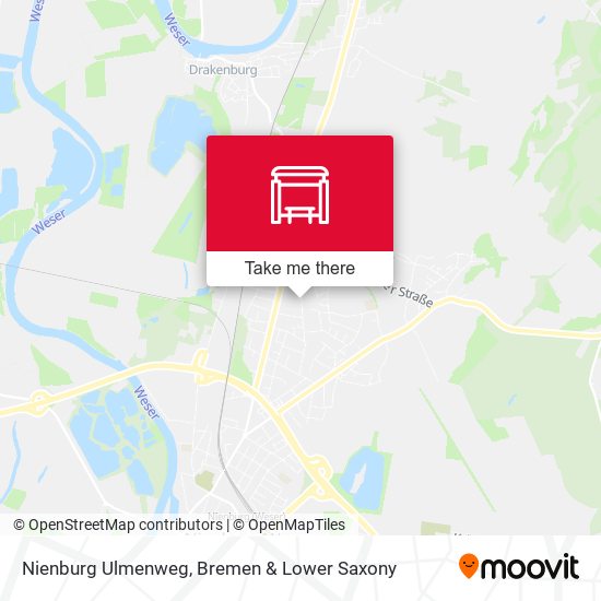 Nienburg Ulmenweg map