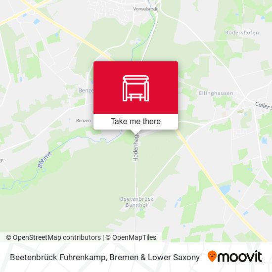 Beetenbrück Fuhrenkamp map