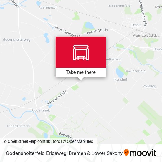 Godensholterfeld Ericaweg map