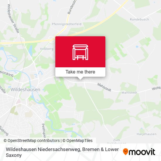 Wildeshausen Niedersachsenweg map