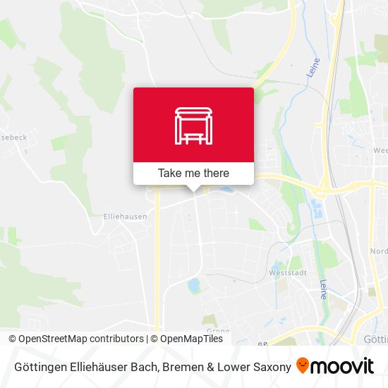 Göttingen Elliehäuser Bach map