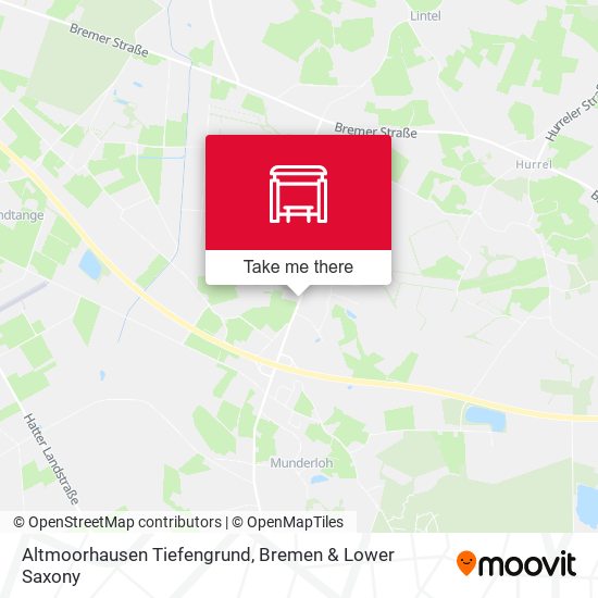 Altmoorhausen Tiefengrund map