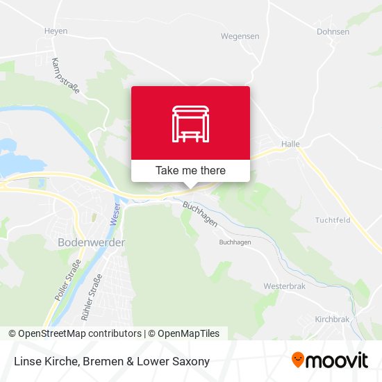 Linse Kirche map