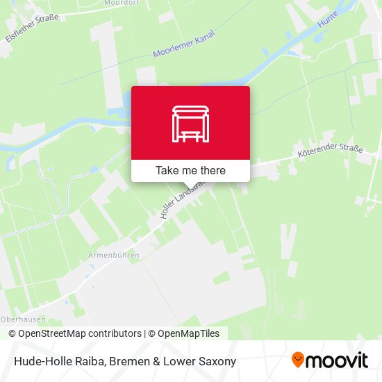 Hude-Holle Raiba map