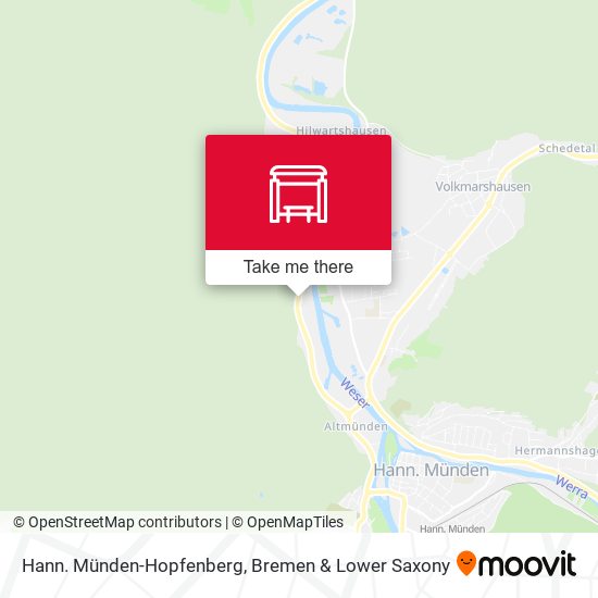 Hann. Münden-Hopfenberg map