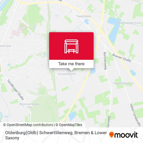 Oldenburg(Oldb) Schwertlilienweg map