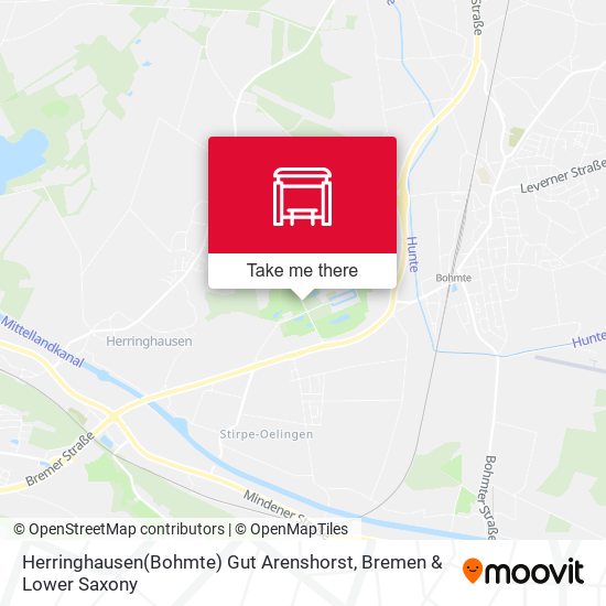 Herringhausen(Bohmte) Gut Arenshorst map