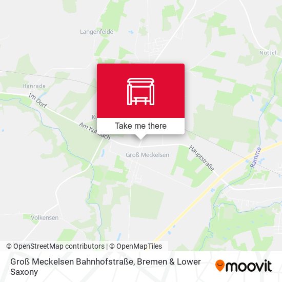 Groß Meckelsen Bahnhofstraße map