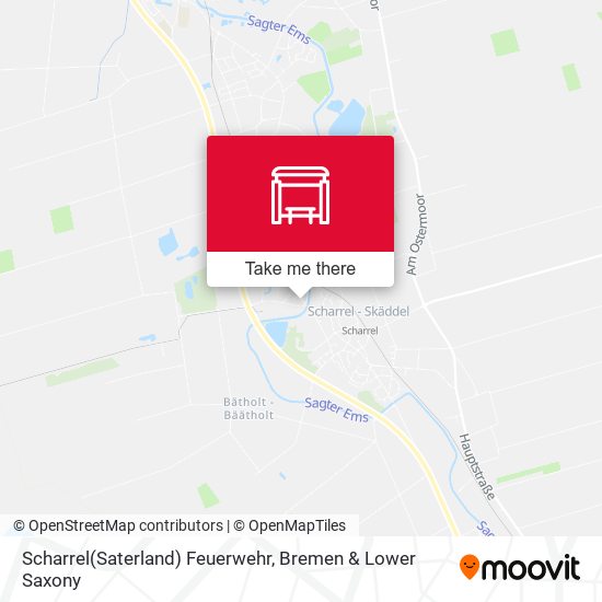 Scharrel(Saterland) Feuerwehr map