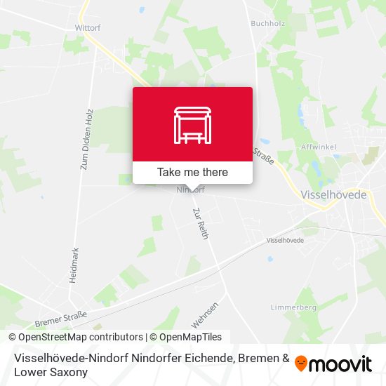 Visselhövede-Nindorf Nindorfer Eichende map