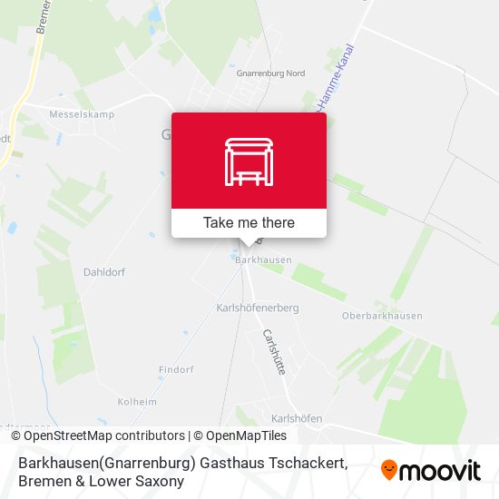 Barkhausen(Gnarrenburg) Gasthaus Tschackert map