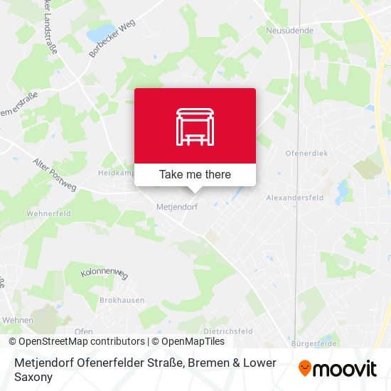 Metjendorf Ofenerfelder Straße map