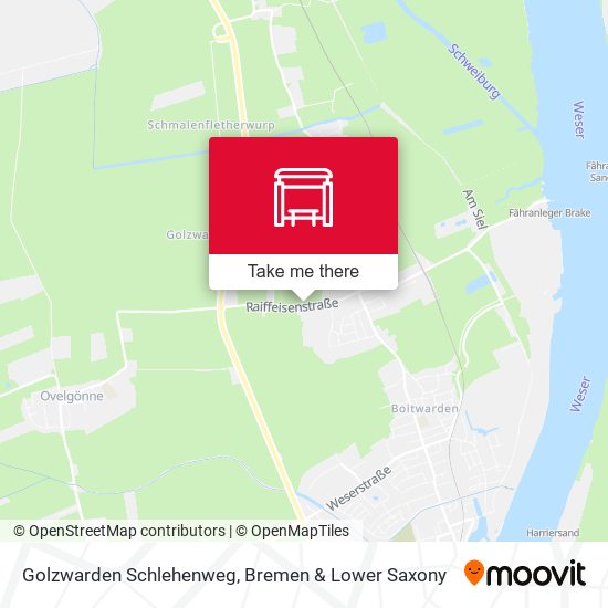 Golzwarden Schlehenweg map