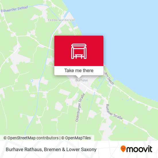 Burhave Rathaus map
