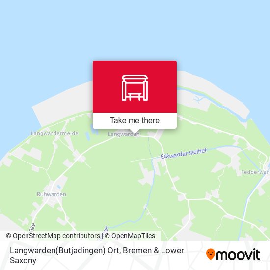 Langwarden(Butjadingen) Ort map
