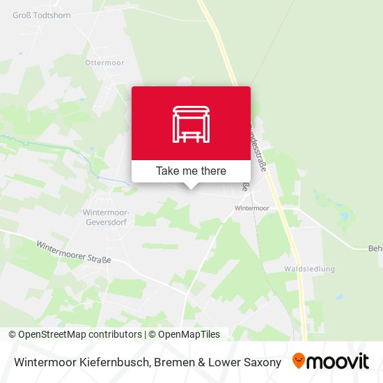 Wintermoor Kiefernbusch map