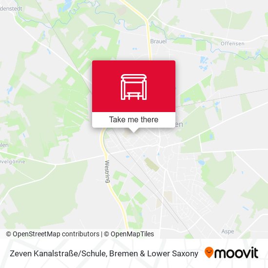 Zeven Kanalstraße/Schule map