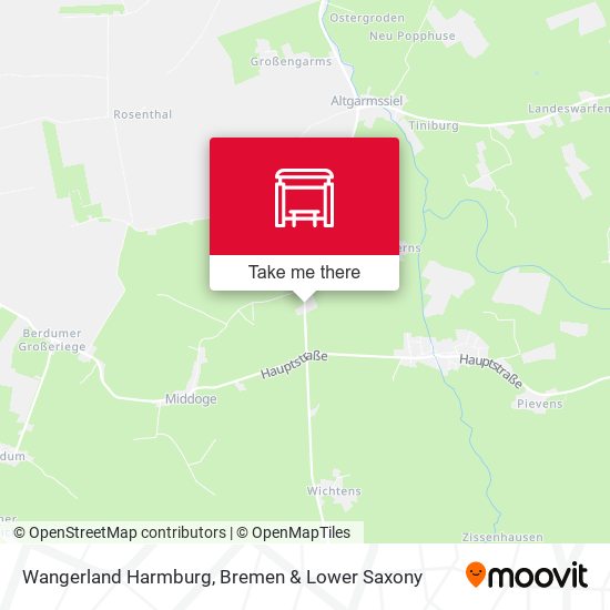 Wangerland Harmburg map