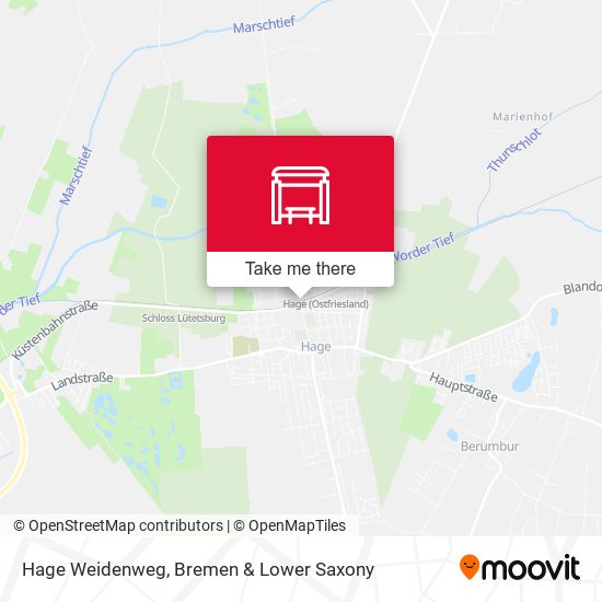 Hage Weidenweg map