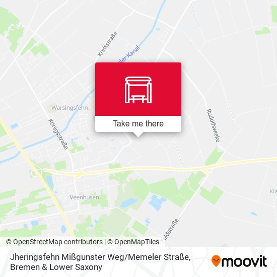 Jheringsfehn Mißgunster Weg / Memeler Straße map