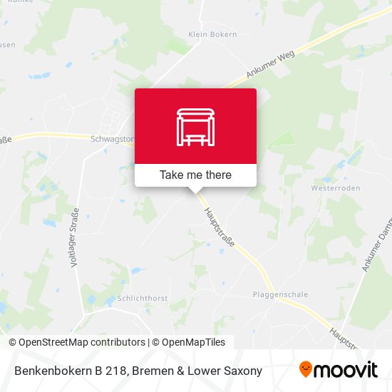 Benkenbokern B 218 map