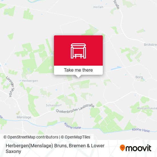 Herbergen(Menslage) Bruns map
