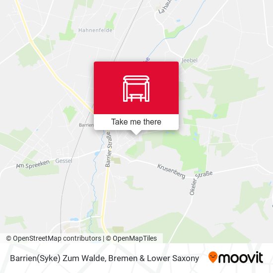Barrien(Syke) Zum Walde map