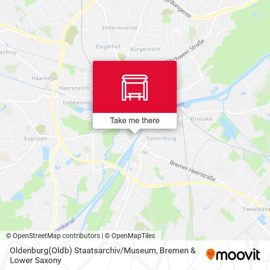 Oldenburg(Oldb) Staatsarchiv / Museum map