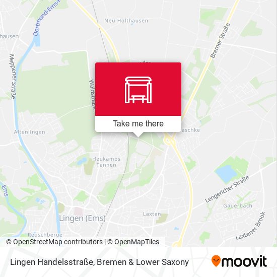 Lingen Handelsstraße map