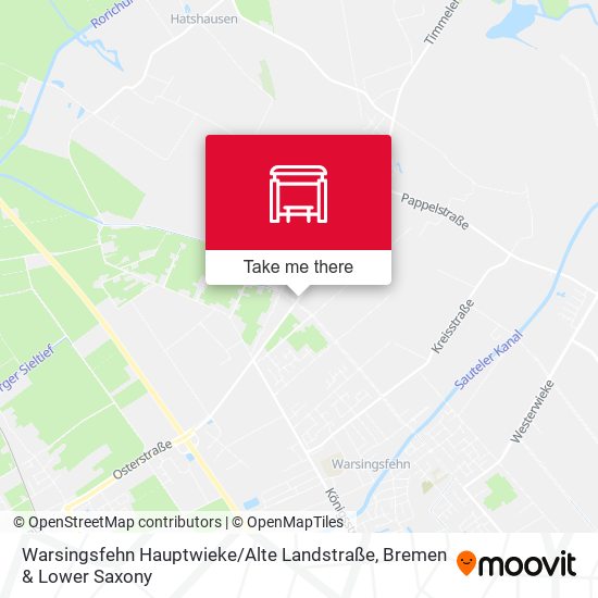Warsingsfehn Hauptwieke / Alte Landstraße map