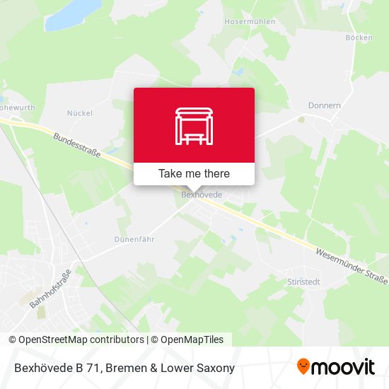 Bexhövede B 71 map
