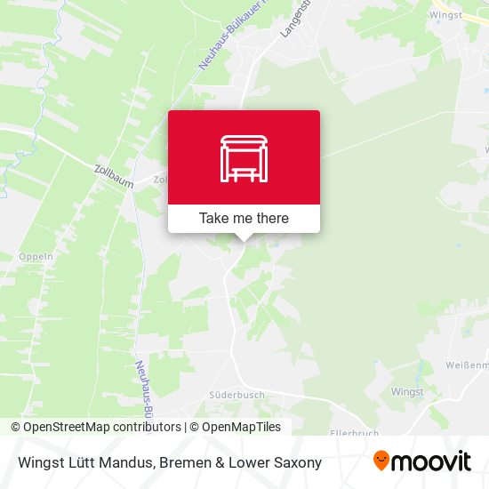 Wingst Lütt Mandus map