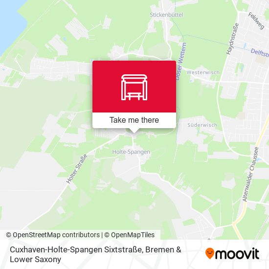 Cuxhaven-Holte-Spangen Sixtstraße map