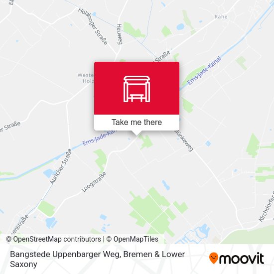 Bangstede Uppenbarger Weg map