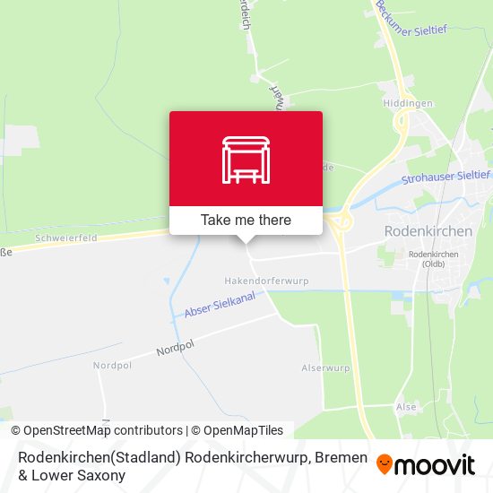 Rodenkirchen(Stadland) Rodenkircherwurp map