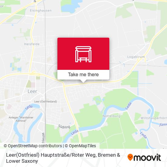 Leer(Ostfriesl) Hauptstraße / Roter Weg map